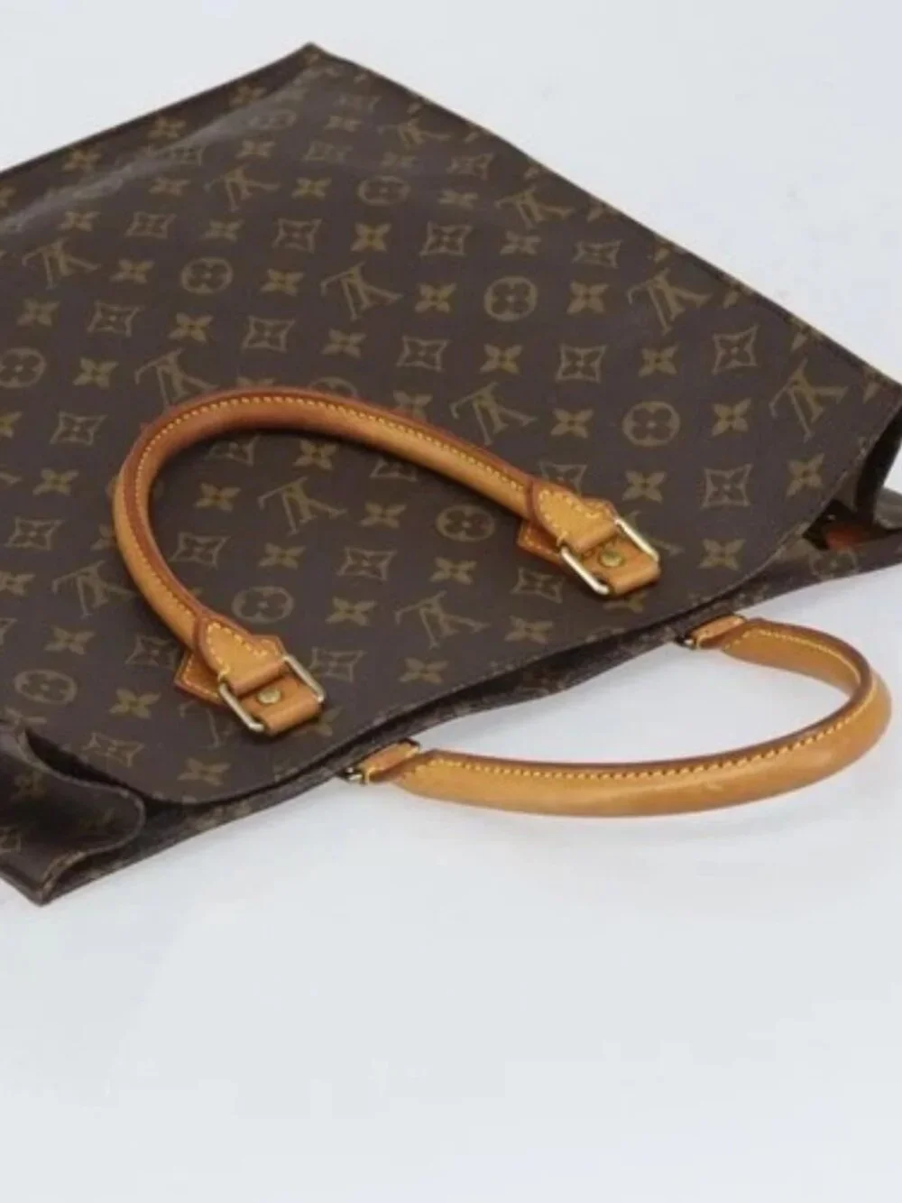 LOUIS VUITTON Monogram Sac Plat Hand Bag
